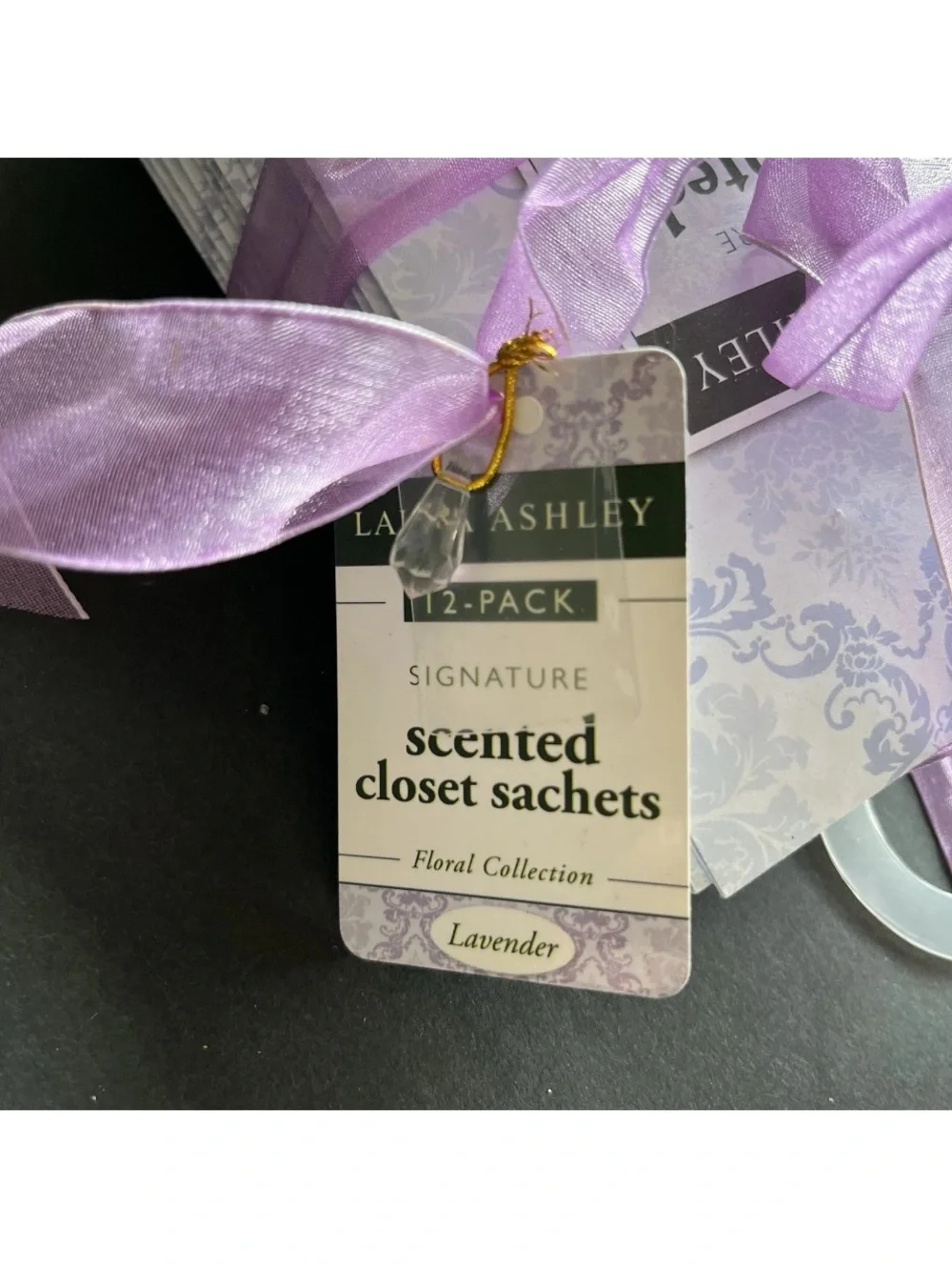 Laura Ashley Scented Closet Sachet Lavender Floral Collection 12 Sachets 2012